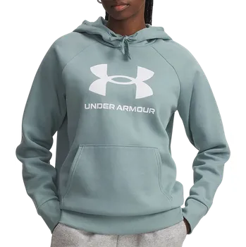 Dámská mikina Mikina s kapucí Under Armour Rival Fleece Big Logo Hoody Women 1379501-323 Velikost XS
