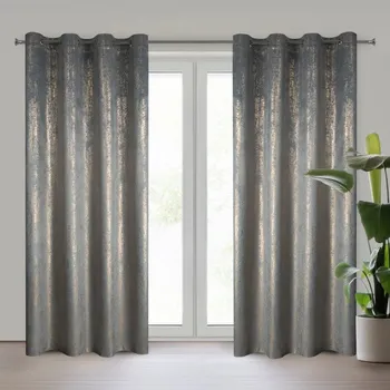 Vánoční ozdoba Hotový závěs DARA stříbrný - na průchodkách