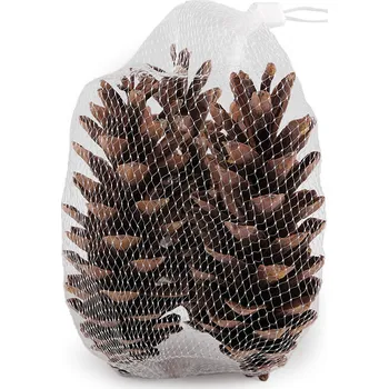 umělá květina Stoklasa Přírodní velké šišky k aranžování 12-17 cm 3 ks