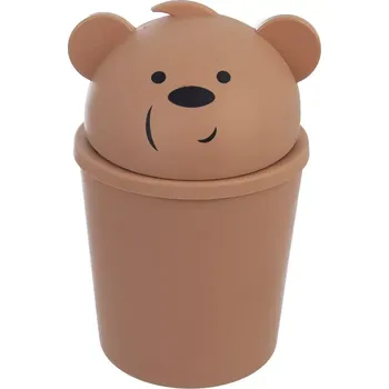 Odpadkový koš Koš na odpadky medvídek 1,5 l hnědý