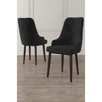 Jídelní stůl Sada židlí (6 kusů) Trex - Black, Brown