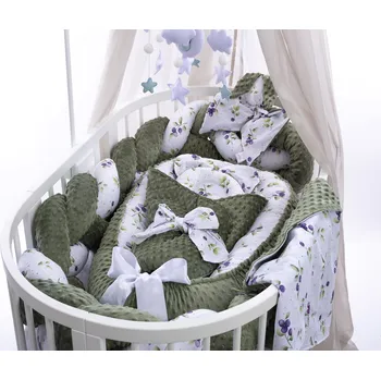 Hnízdečko pro miminko MIMOUŠEK Set do postýlky Borůvky