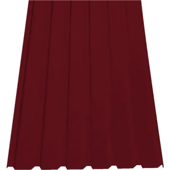 plechová krytina SATJAM Plech trapézový SAT18 NP střešní PE25 tl. 0,5 mm RAL 3011 červený