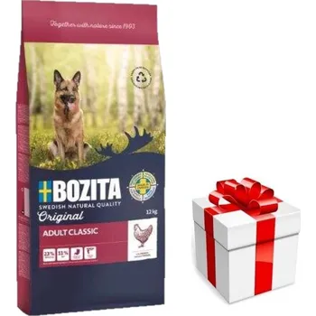 Krmivo pro psa BOZITA Original Adult Classic 12kg + překvapení pro psa ZDARMA