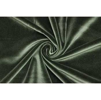 Samet bavlněný - Lahvově zelená 2. Jakost