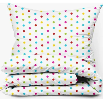 Povlečení Bavlněné povlečení Puntíky malé Zapínání: zip, Velikost polštáře: 50x70, Velikost přikrývky: 140x260