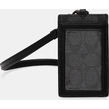 Peněženka Pouzdro na karty Coach černá barva, CU476 99X, vel. ONE SIZE