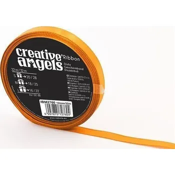 Stuha Saténová stuha, zlatá, 12 mm x 32 m, IBM2760