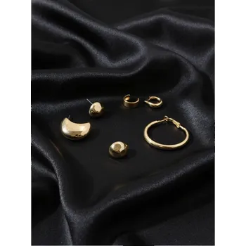 Náušnice Sinsay - Náušnice 7 pack - zlatá - 120FH-GLD - 120FH-GLD-ONE