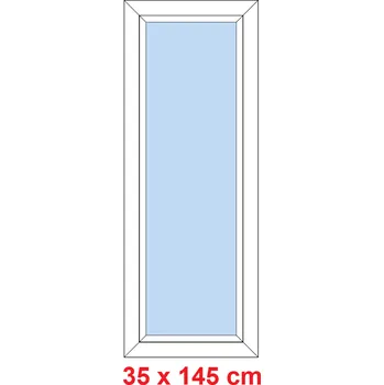 Okno Soft Plastové okno 35x145 cm, FIX neotevíravé