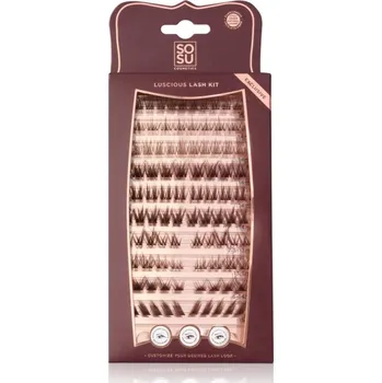 Umělé řasy SOSU Cosmetics Luscious Lash Kit trsové nalepovací řasy 1 ks