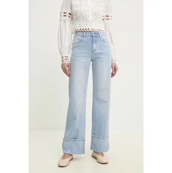 Dámské džíny Džíny Answear.LAB dámské, high waist rd9035.1.FKK modrá 55X, vel. XL