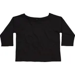 Mantis Dámské triko s 3/4 rukávem z organické bavlny P128 Black S