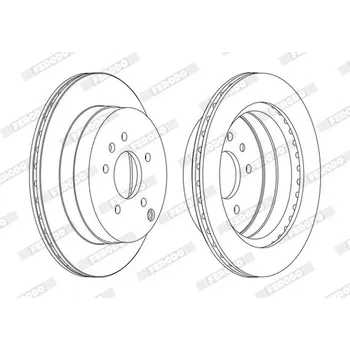 Brzdový kotouč Brzdový kotouč FERODO DDF1660C