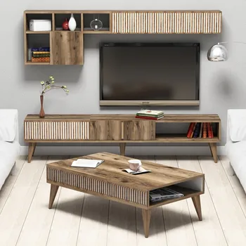 Obývací stěna Living Room Furniture Set Milan - Walnut