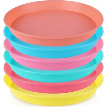 Talíř Plastové talíře 22,5 cm – sada 6 kusů, mix barev
