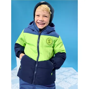 Chlapecká bunda Sinsay - Prošívaná puffer bunda s kapucí - vícebarevná - 433FC-MLC - 433FC-MLC-104