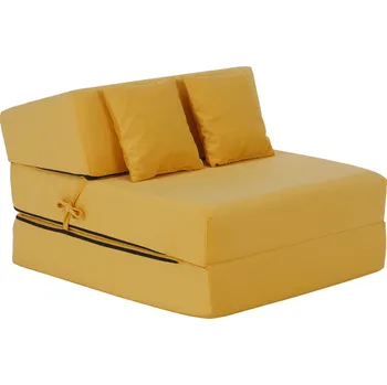 Křeslo Skládací křeslo/matrace PELOS, žlutá