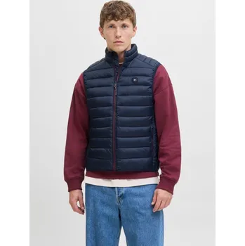 Jack&Jones pánská vesta bez rukávů JJEBRADLEY LIGHT BODYWARMER COLLAR NOO 12280973 SKY CAPTAIN 2XL