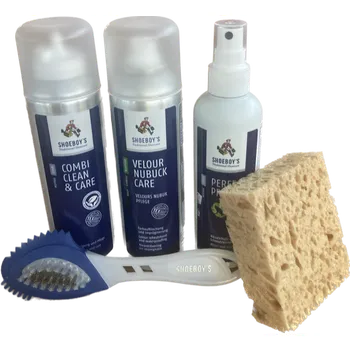 Přípravek pro údržbu obuvi Sada na čištění SEMIŠE a NUBUKU, BĚŽNĚ znečištěné