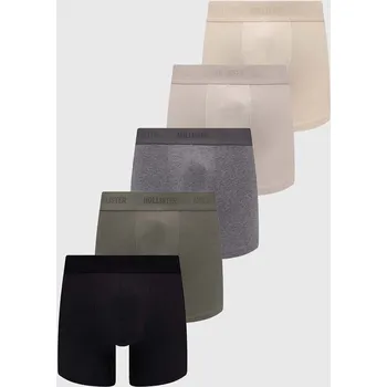Pánské spodní prádlo Boxerky Hollister Co. 5-pack pánské, béžová barva, KI314-4013 KI314.4013.400 80X, vel. S