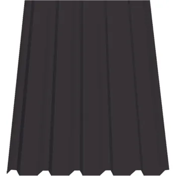 plechová krytina SATJAM Plech trapézový SAT35 střešní PE25 tl. 0,5 mm RR32 tmavě hnědý