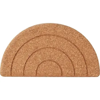 Stolička Stolička OYOY Cork Step Stool M107018 béžová 12X, vel. ONE SIZE