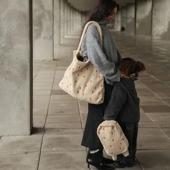 Přebalovací taška STUDIO NOOS Taška Mom Bag Teddy Ecru Hearts