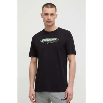 Bavlněné tričko Puma 625424 černá 99X, vel. L