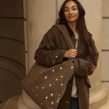 Přebalovací taška STUDIO NOOS Taška Mom Bag Teddy Brown Hearts