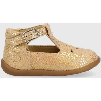 Dámské polobotky Dětské kožené polobotky Pom D'api oranžová barva O1ALAU0405.18.23 24X, EUR 18