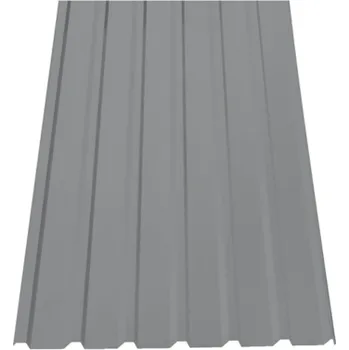 plechová krytina SATJAM Plech trapézový SAT18 NP střešní PE25 tl. 0,5 mm RAL 7035 světle šedý