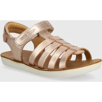 Dívčí sandály Dětské kožené sandály Shoo Pom GOA SPART oranžová barva Q4NKAW04.24.27 02X, EUR 27