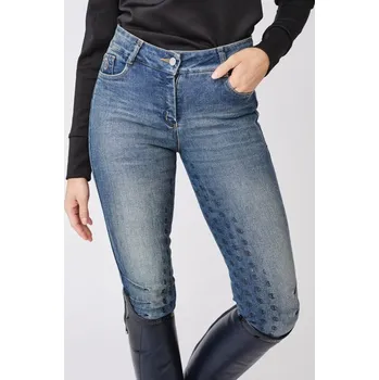 Jezdecké kalhoty PS of Sweden Rajtky Maggie PS of Sweden, s gripem, dámské, blue denim 34
