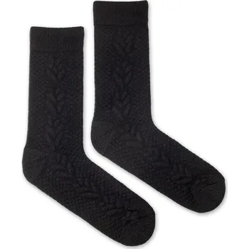 Dámské ponožky Vlněné ponožky Vlnáč Pletenec černý S (35-38)