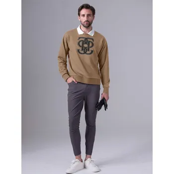 Pánská mikina PS of Sweden Mikina Carl Monogram PS of Sweden, pánská, camel S