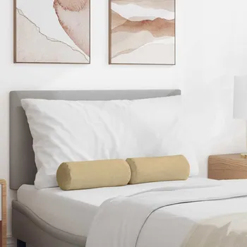 Bytový textil Polštáře 2 pcs Šedozelená Ø 15 x 40 cm Žebrovaná látka