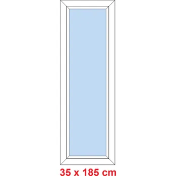 Okno Soft Plastové okno 35x185 cm, FIX neotevíravé