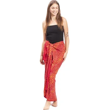 Šátek Sarong BALI BATIK červený XIV.