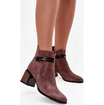 Dámská zimní obuv Boty na podpatku model 220198 Step in style 38