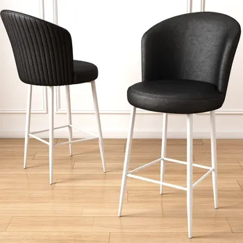 Barová židle Bar Stool Set (2 Pieces) Uras - Black, White