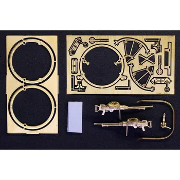 Plastikový model Miniworld 1/48 Stripped Lewis Mk I Twin MG With A Shortened Radiator On The Scarff Ring
