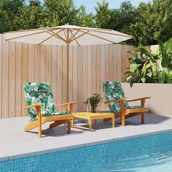 Podsedák vidaXL Polštář na židli 2 pcs Zelená 58 x 77 x 4.5 cm Oxfordská látka [361842]