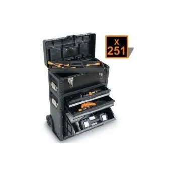 Sada nářadí Vozík basička na nářadí se 3 moduly a sadou 251 kusů nářadí pro všeobe