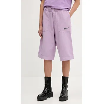 Dámské oblečení Džínové šortky Karl Lagerfeld Jeans A3W10127 fialová 40X, vel. L