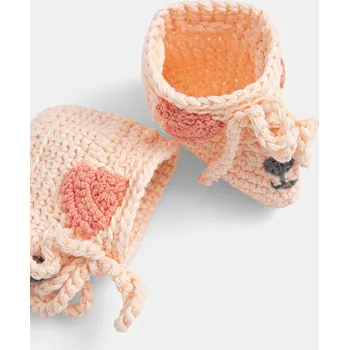 Dámská obuv Kojenecké pantofle United Colors of Benetton růžová barva, 6VEEA8009 6VEEA8009.W.Seasonal 30X, EUR ONE SIZE