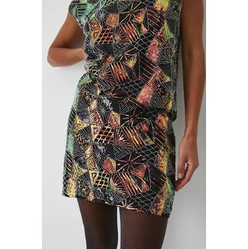 Dámská sukně Sukně Medicine černá barva, mini RW24.SDDA08 99C, vel. L