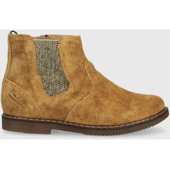 Dívčí holínky Dětské semišové kotníkové boty Pom D'api P1IEES0403.24.27 béžová 80X, EUR 26