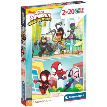 Puzzle Spiderman Clementoni - Puzzle 40 Spidey a jeho úžasní kamarádi 2x20 dílků