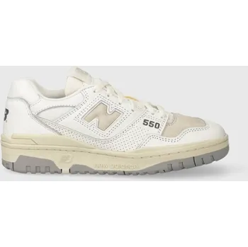 Pánská obuv Kožené tenisky New Balance BB550PWG bílá 00X, EUR 44